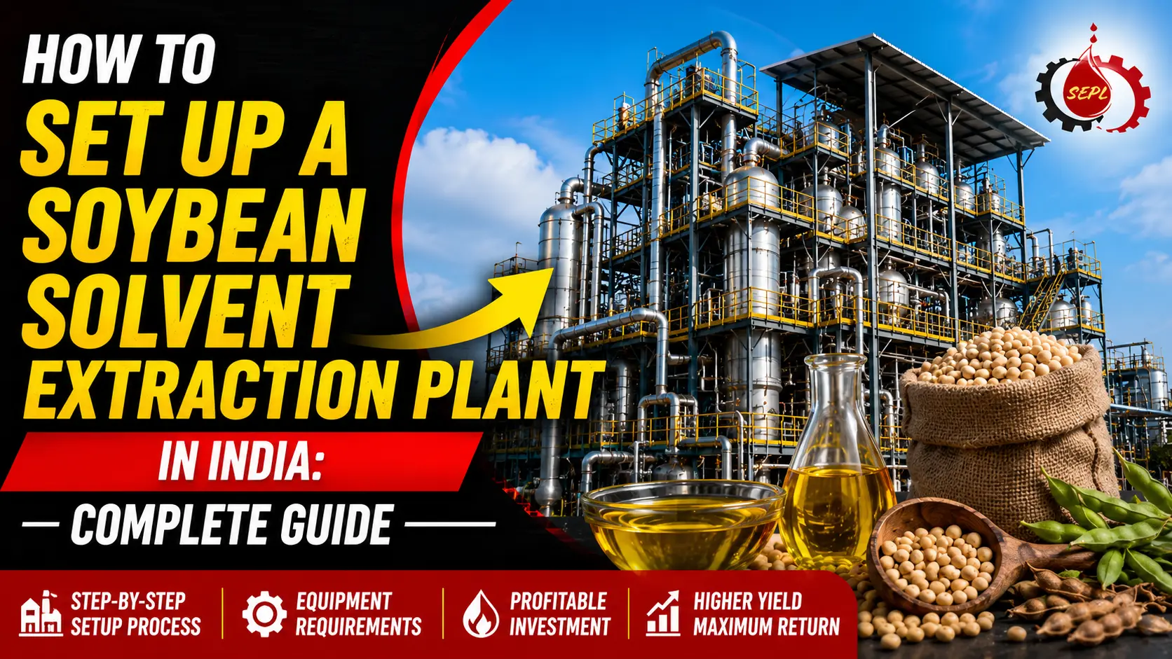 Soybean Solvent Extraction Plant Setup in India