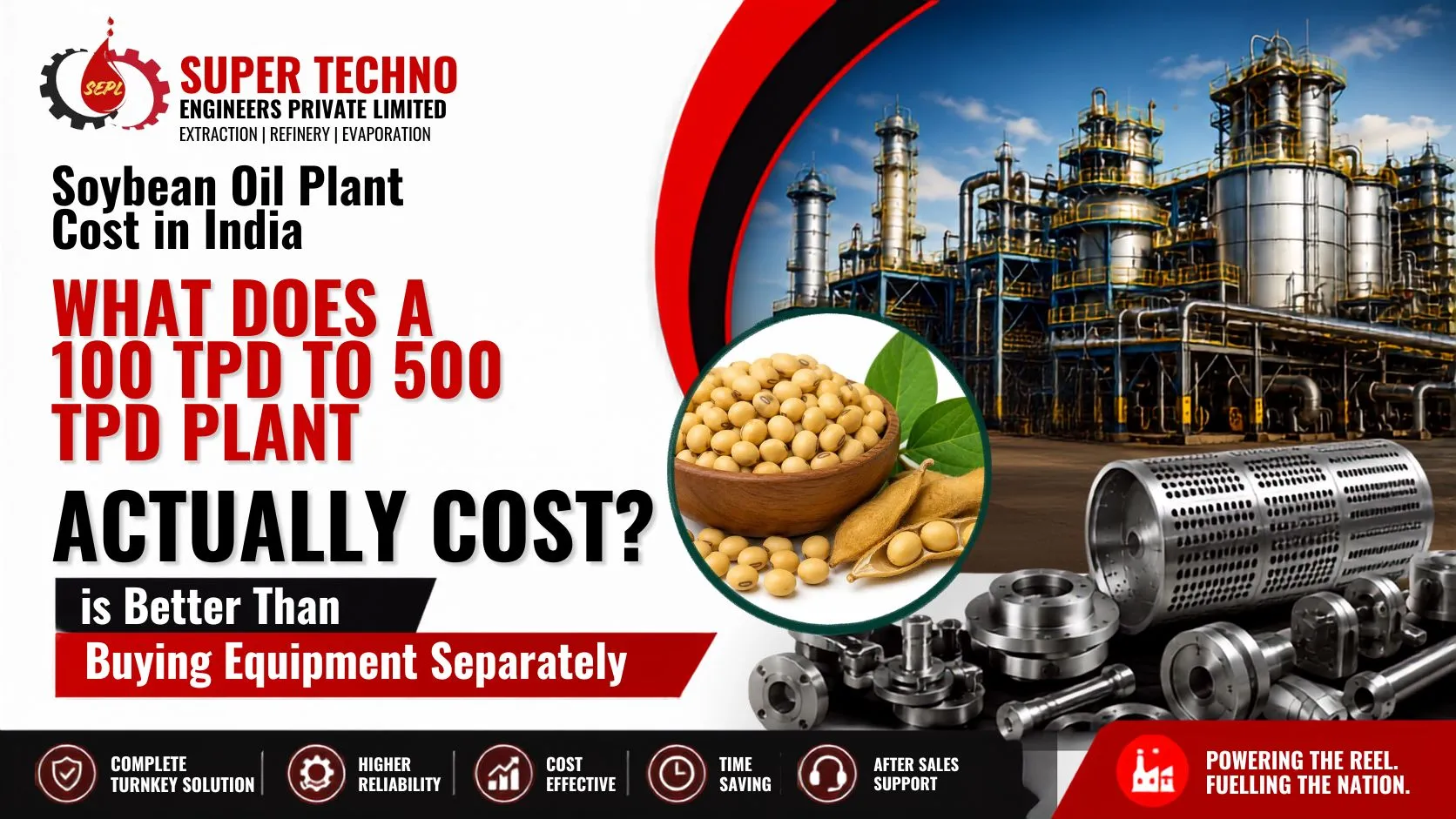 Soybean Oil Plant Cost in India