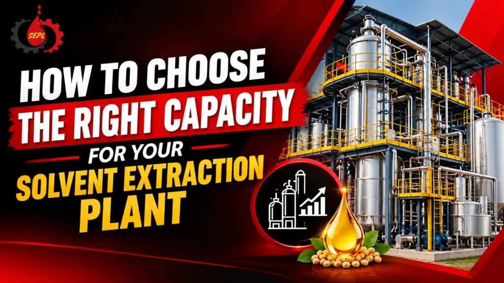 solvent extraction plant capacity selection